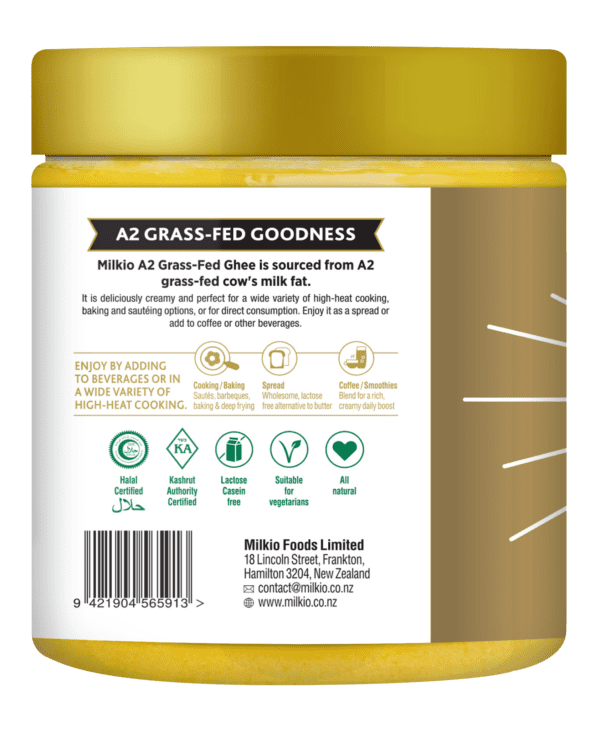MILKIO A2 GHEE 250ML X 24 JARS