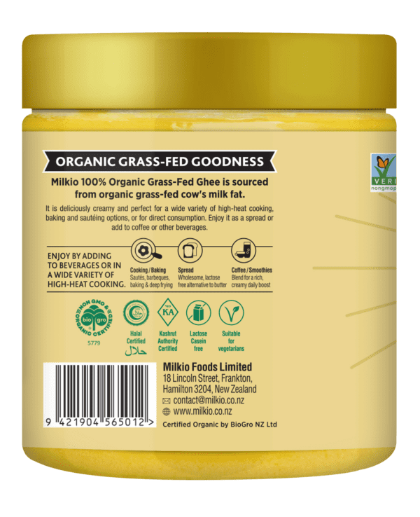 MILKIO ORG.GHEE 250ML X6 JARS