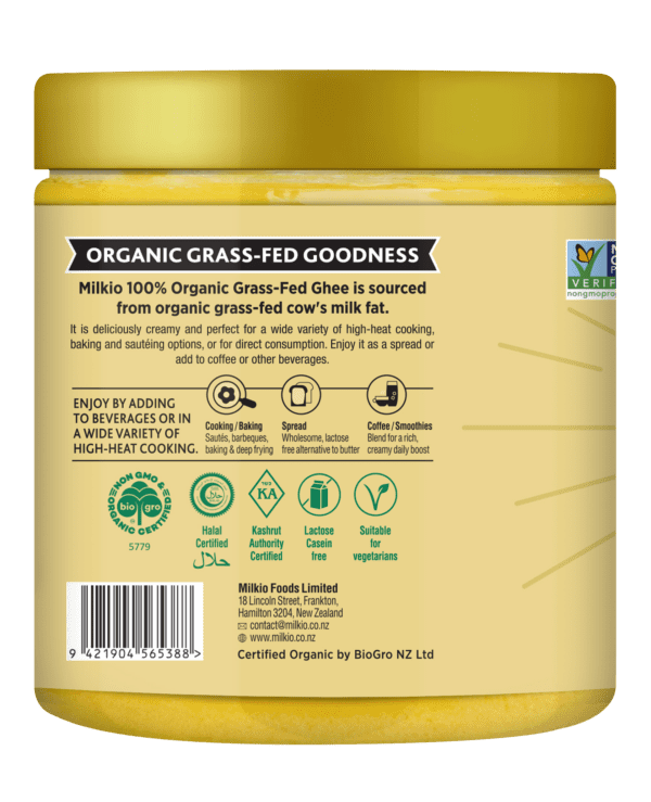 MILKIO ORG.GHEE 500ML X 6 JARS